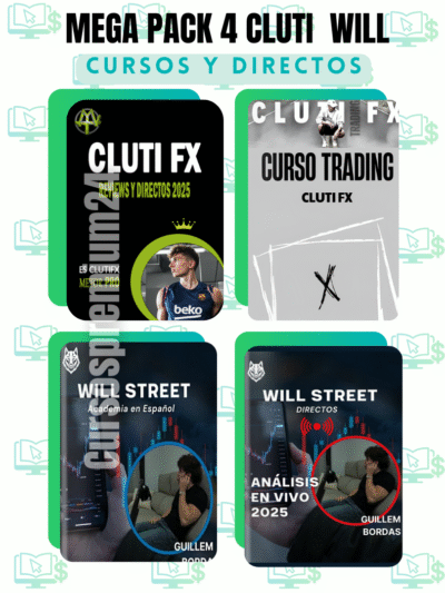 MEGA PACK DE CURSOS DE TRADING CLUTI FX Y WILL STREET 2025